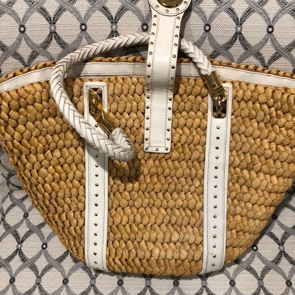 Beautiful Michael Kors straw handbag - Picture 7 of 8